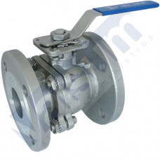 VALVULA DE BOLA INOXIDABLE CON BRIDAS